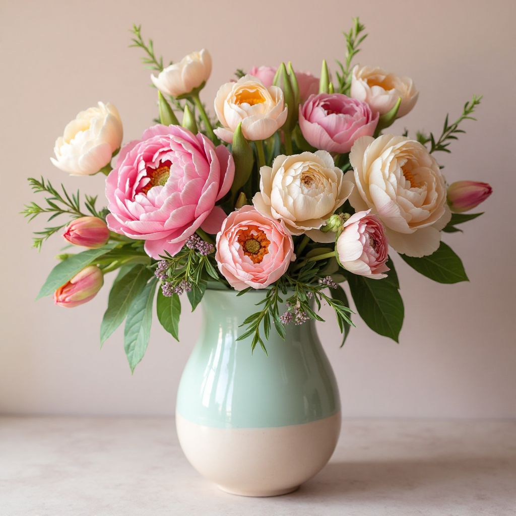 Seasonal flower arrangement